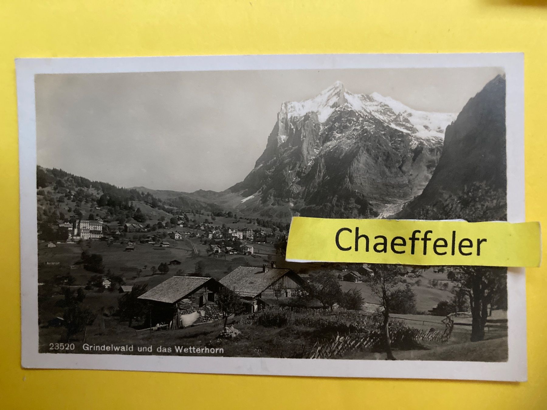 Cartes postales: Grindelwald und das Wetterhorn – D'occasion à Zürich par Chaeffeler
