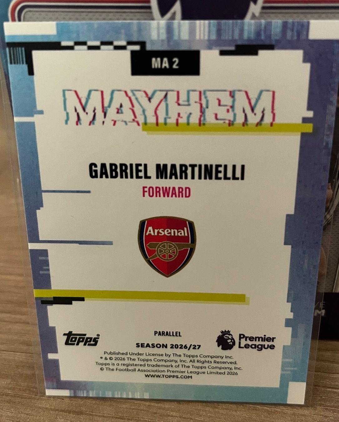 Topps Sammelbilder & Trading cards: Topps Gabriel Martinelli  Mayhem 085/150 – Neu (gemäss Beschreibung) aus Frauenfeld von vla_d5x5 1