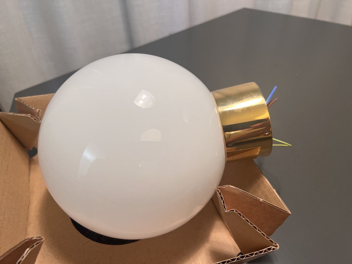 Lampade: Wand- oder Deckenleuchte SCONCE 150, Messing poliert – Nuovo e nell'imballaggio originale da Bühler venduto da LICHTIG 1