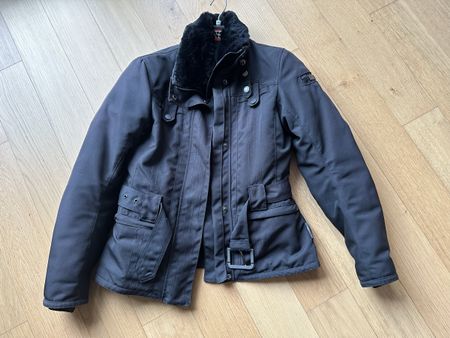 Damen Motorrradjacke gefüttert mit Kapuze