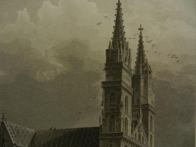 Gravures: Der Dom zu Basel Stahlstich – D'occasion à Risch par Antikfee 4