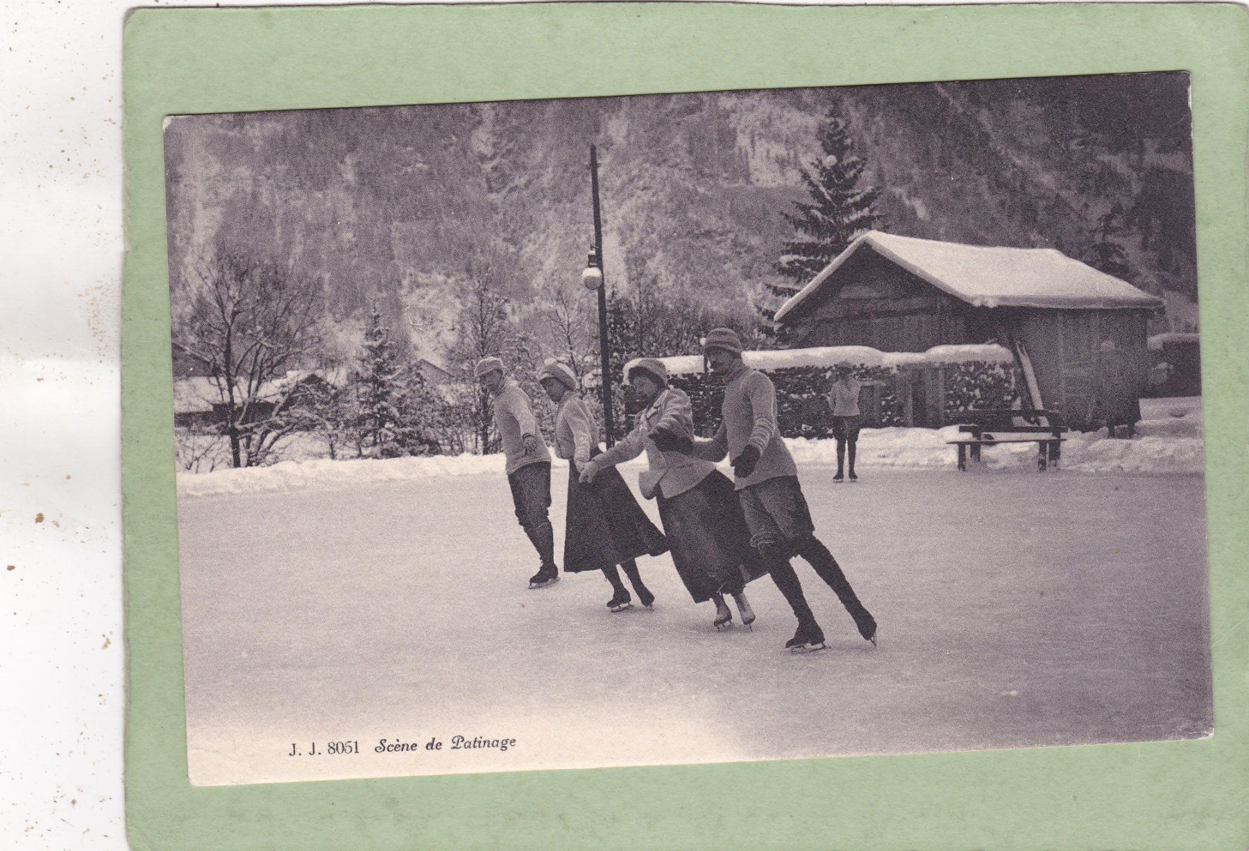 Cartoline postali: Scène de Patinage – Usato da Herisau venduto da Lisegrat2008