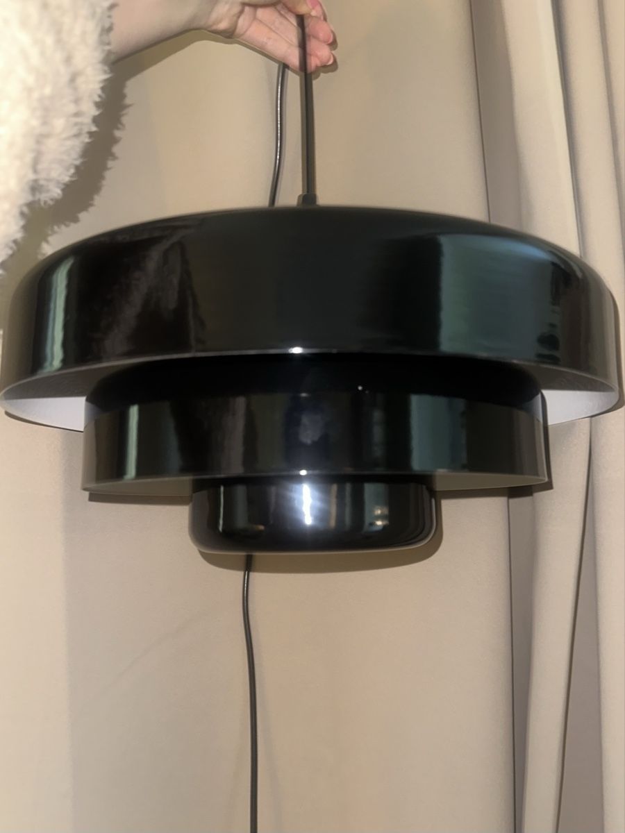 Lampadari & plafoniere: Space Age Stil Hängelampe schwarz, neu! – Usato da Bern venduto da Bellsjingle