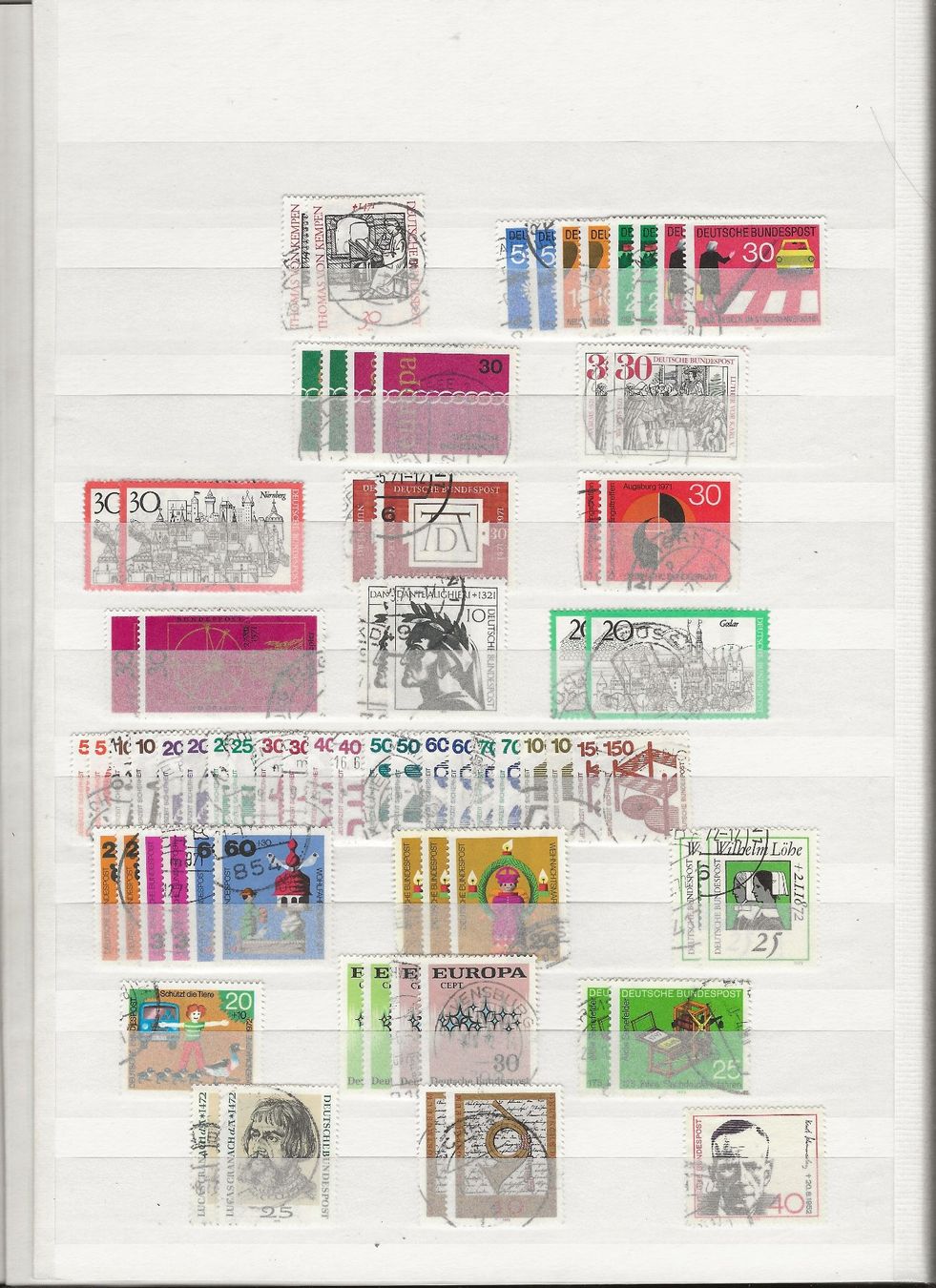 Alle Briefmarken: Marken Deutschland BRD gestempelt – Gebraucht aus Au ZH von xelagreb01 3
