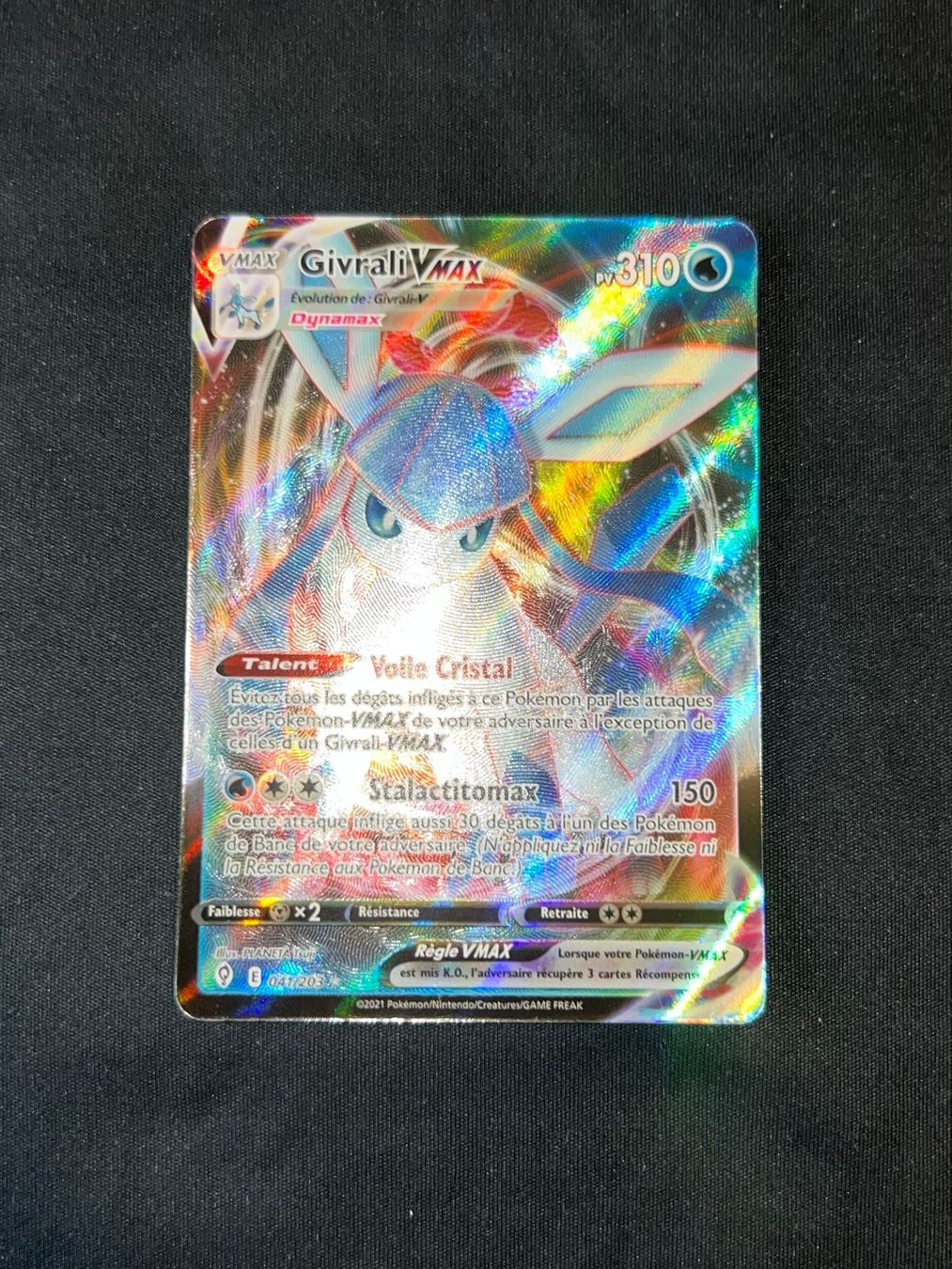 Pokémon Carte collezionabili: Givrali Vmax FRançais 041/203 – Nuovo (secondo la descrizione) da Genève venduto da Jojo_pokemon 2