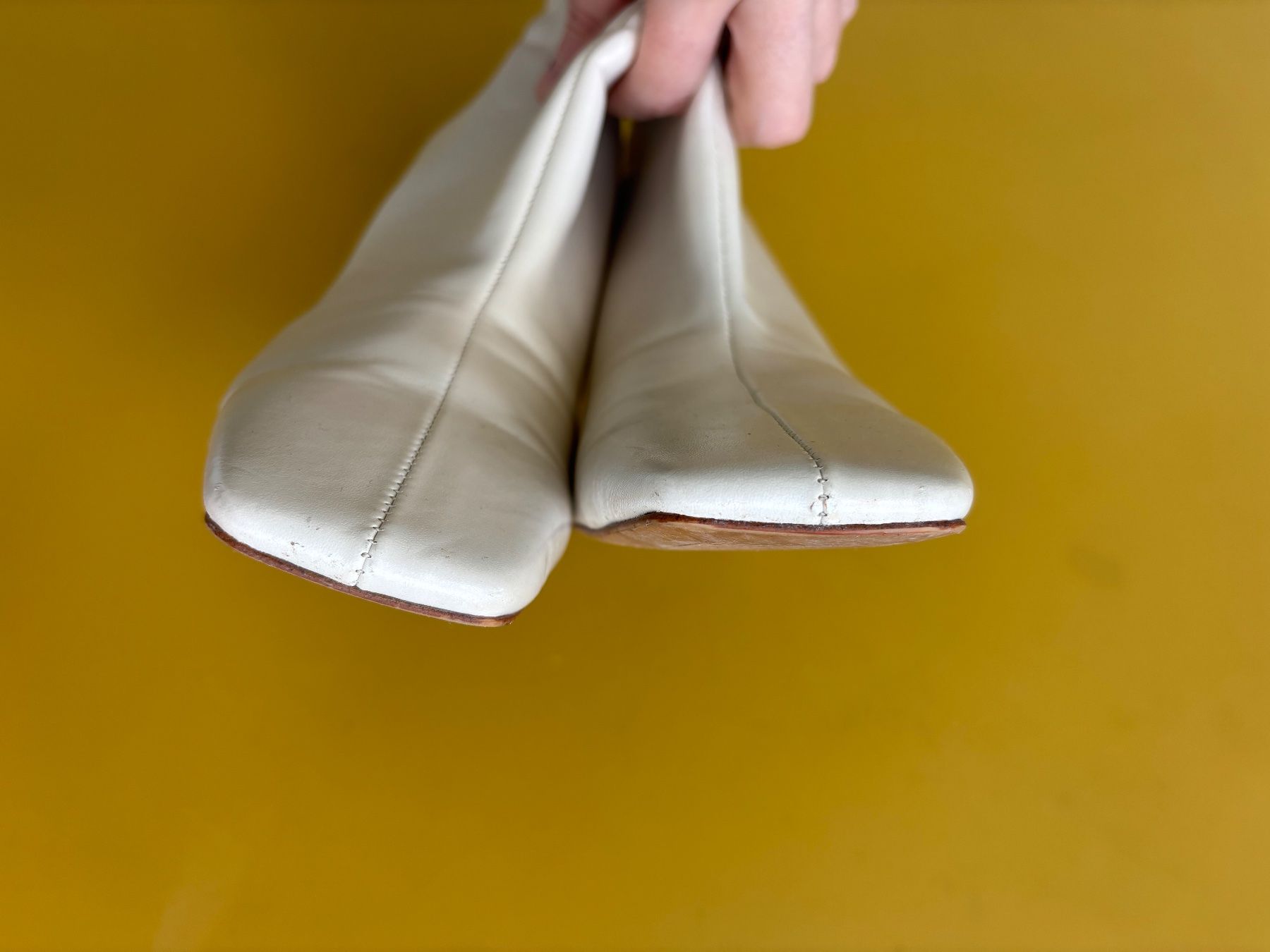 Mango Scarpe da donna: MANGO weisse  Square-toe Stiefelette Gr. 36 – Usato da Zürich venduto da missmodernage 3