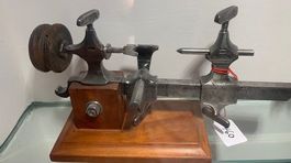 Tour de finition ancien d'horloger de collection - Rare