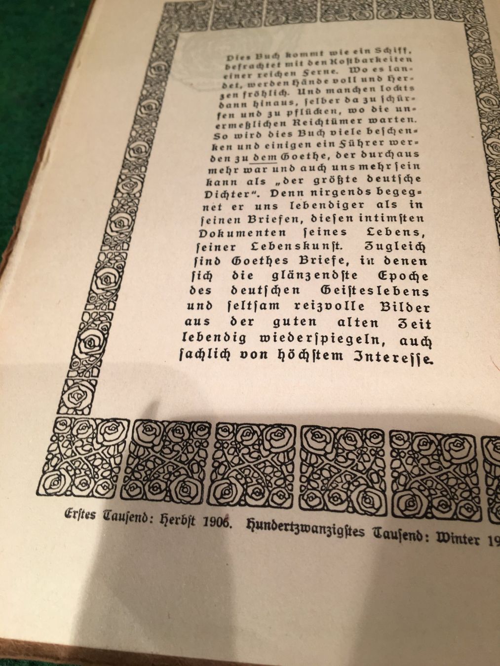 Libri: Antikes Buch "Alles um Liebe" - Goethe Briefe, 1906 – Usato da Binz venduto da Dsc1 1