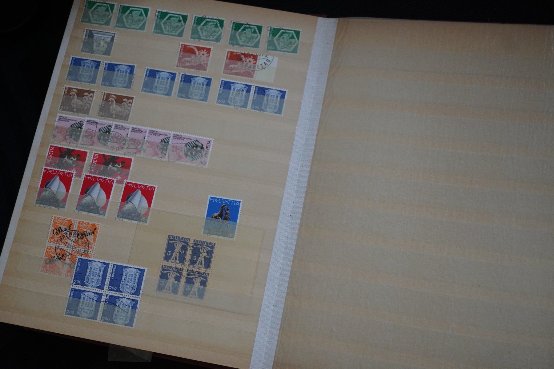 Alle Briefmarken: Briefmarken Sammlung  Braunes  Buch CH – Gebraucht aus Eschenbach SG von craniums 4