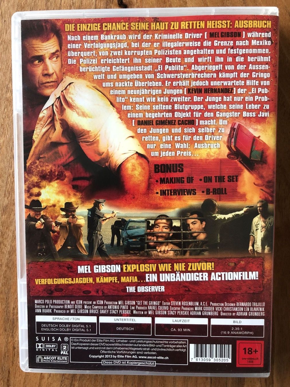 Tutti i DVDs: DVD Get the Gringo – Usato da Belp venduto da brb66 1