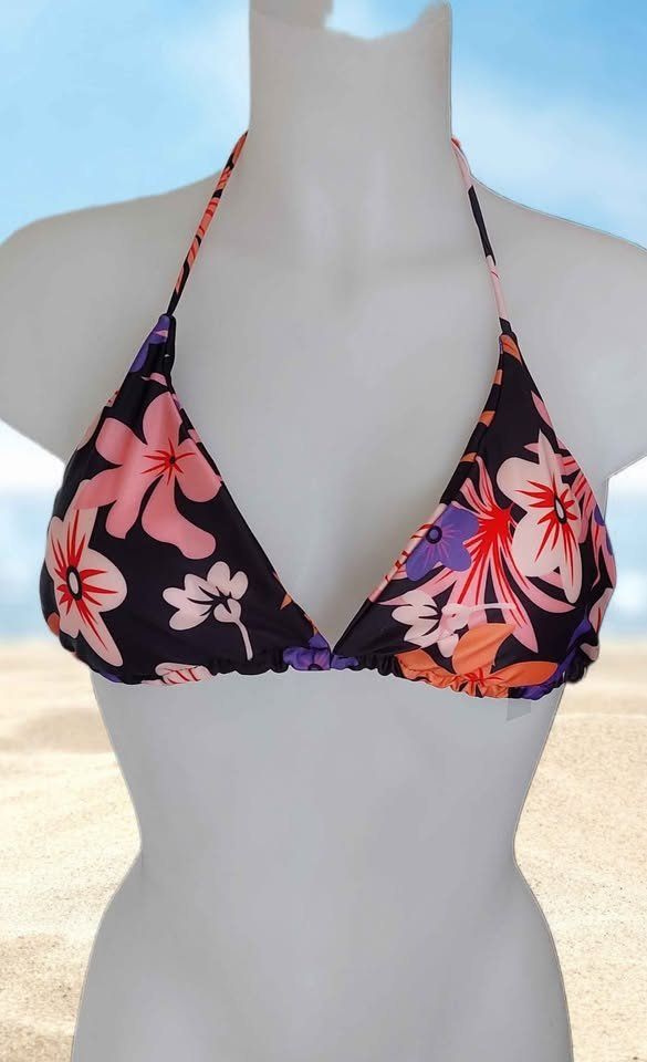 Costumi da bagno & Bikini: Sommer Bikini-Top Neckholder Blumenmuster Gr. S – Nuovo e nell'imballaggio originale da Aarburg venduto da Hystoria