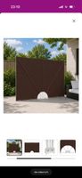 vidaXL Balkon Sichtschutz 200x300cm Polyester Braun neu