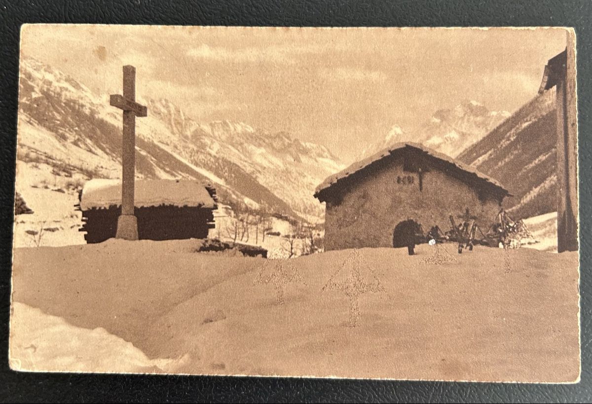 Cartoline postali: Kippel im Lötschental Winterkarte  – Usato da Horw venduto da Tellbub