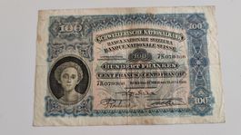 100 Franken 1931, Banknote Schweiz (LP2)