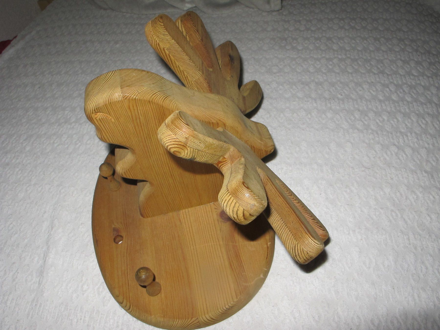 Guardaroba: Garderobe geschnitzt Hirsch Kopf Deko – Usato da Löhningen venduto da Chimae67 8
