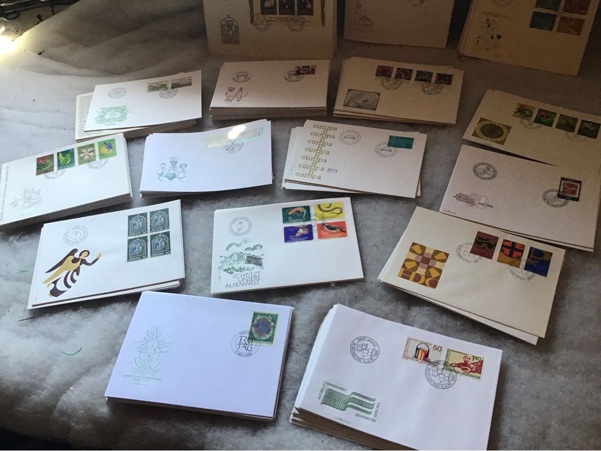 Tutti i francobolli: Briefumschlag Sammlung, FDC, Europa, Liechtenstein, Diverse – Usato da Bazenheid venduto da jud_wk8k 8