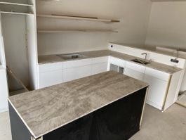 Naturstein Kücheninsel Abdeckung, neu, ungebraucht, Top!