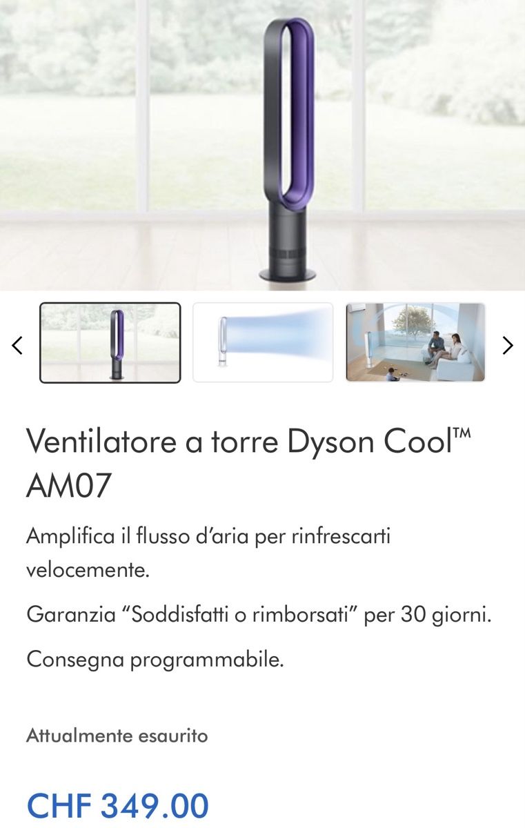 Dyson Ventilatori: Dyson am07 Ventilator – Usato da Dübendorf venduto da ricki_347 4