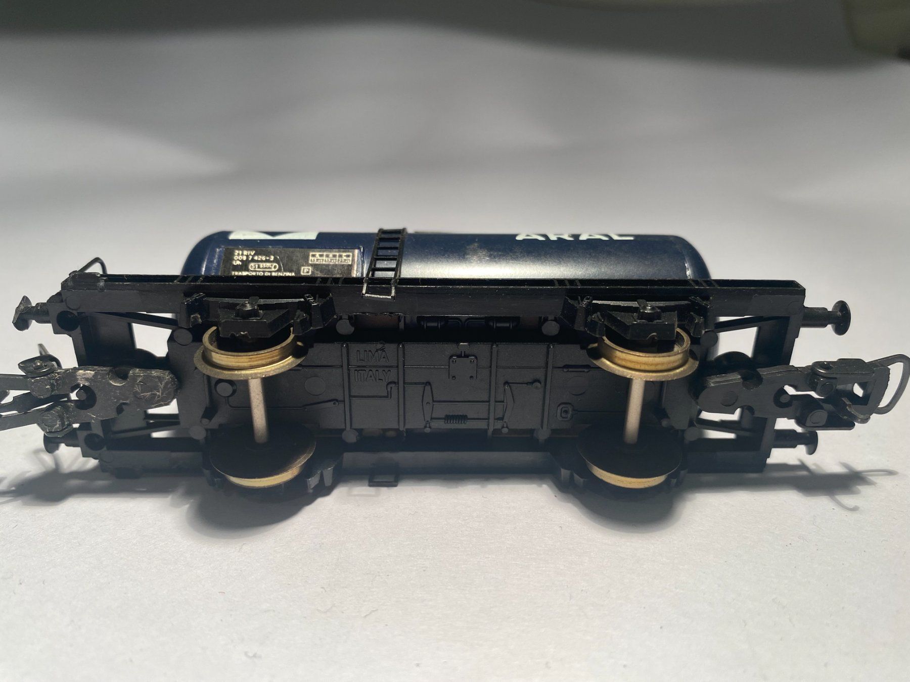 Lima Modellini di ferrovie: LIMA Tankwagen ARAL blau, DC Achsen – Usato da Buchrain venduto da Modellbahn11 5