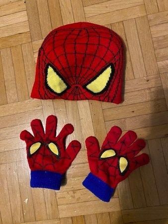 Set Handschuhe und Kappe Spidermann