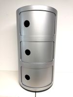 KARTELL Componibili Silber Beistelltisch mit 3 Fächern