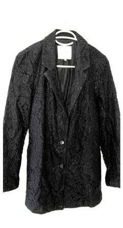 Chemise noire en dentelle élégante, taille M – Parfaite !
