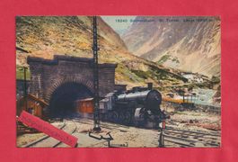 Gotthardbahn Gebirgslokomotive Gr. Tunnel Länge 1998 m.