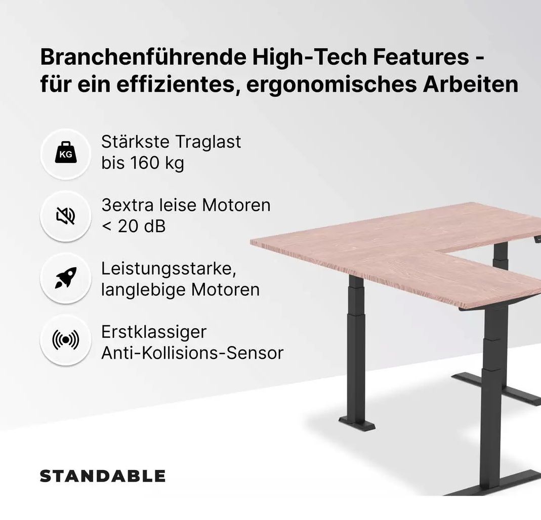 Scrivanie: Profi Stehtisch - Ecktisch L-Shape – Usato da Pfäffikon SZ venduto da Maesech 3