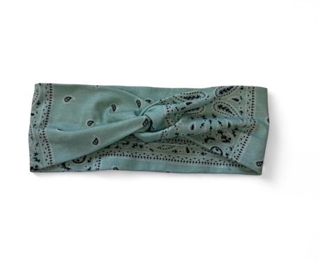 Stirnband Bandana Muster mintgrün