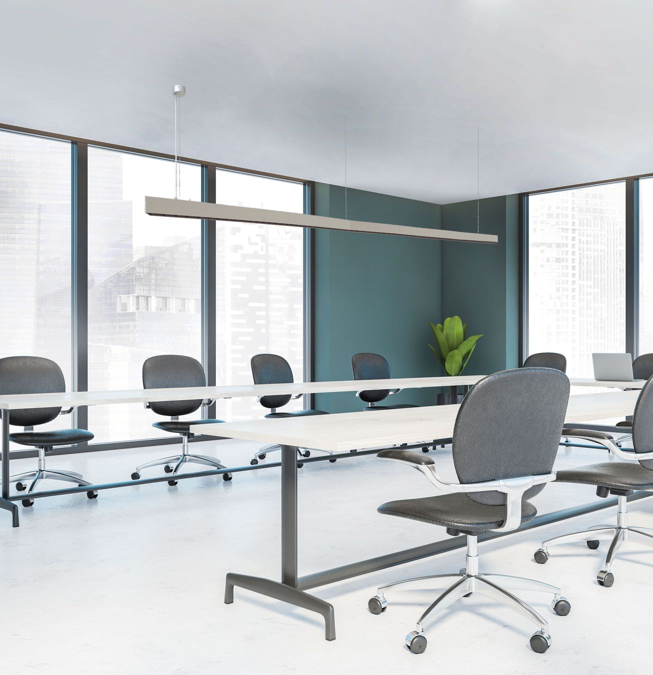 Lampadari & plafoniere: LED Pendelleuchte, Raster,120 cm Länge – Nuovo (secondo la descrizione) da Kreuzlingen venduto da Smart-Light 4