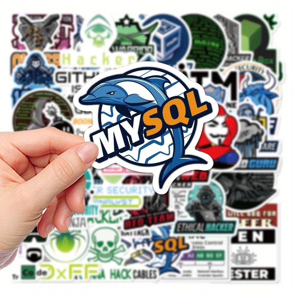 Aufkleber: 50 Stk. Sticker Aufkleber - Hacker und Programmier – Neu und originalverpackt aus St.Gallen von Mr.Stickers 5
