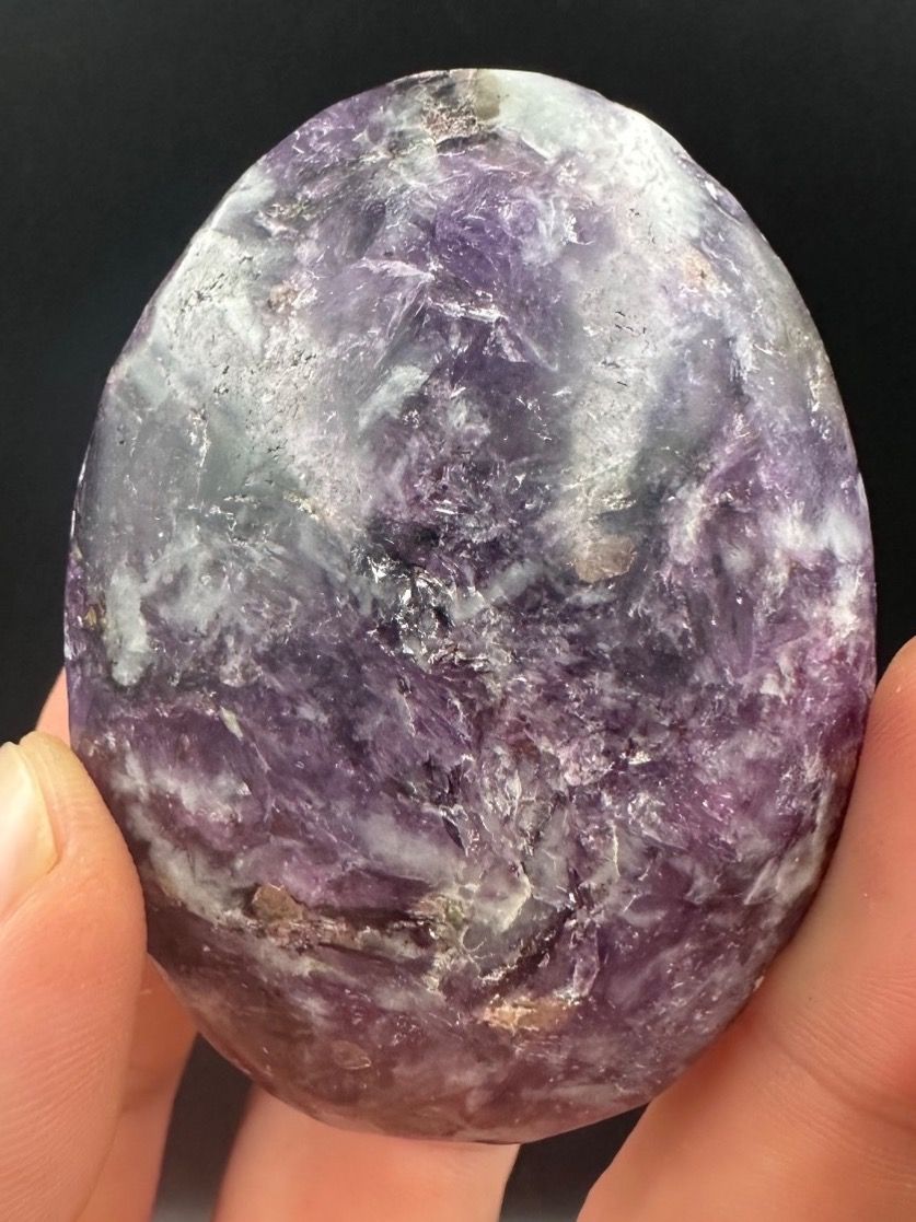 Minerali & Pietre curative: Lepidolith Handschmeichler Heilstein – Nuovo e nell'imballaggio originale da Männedorf venduto da Handschmeichler