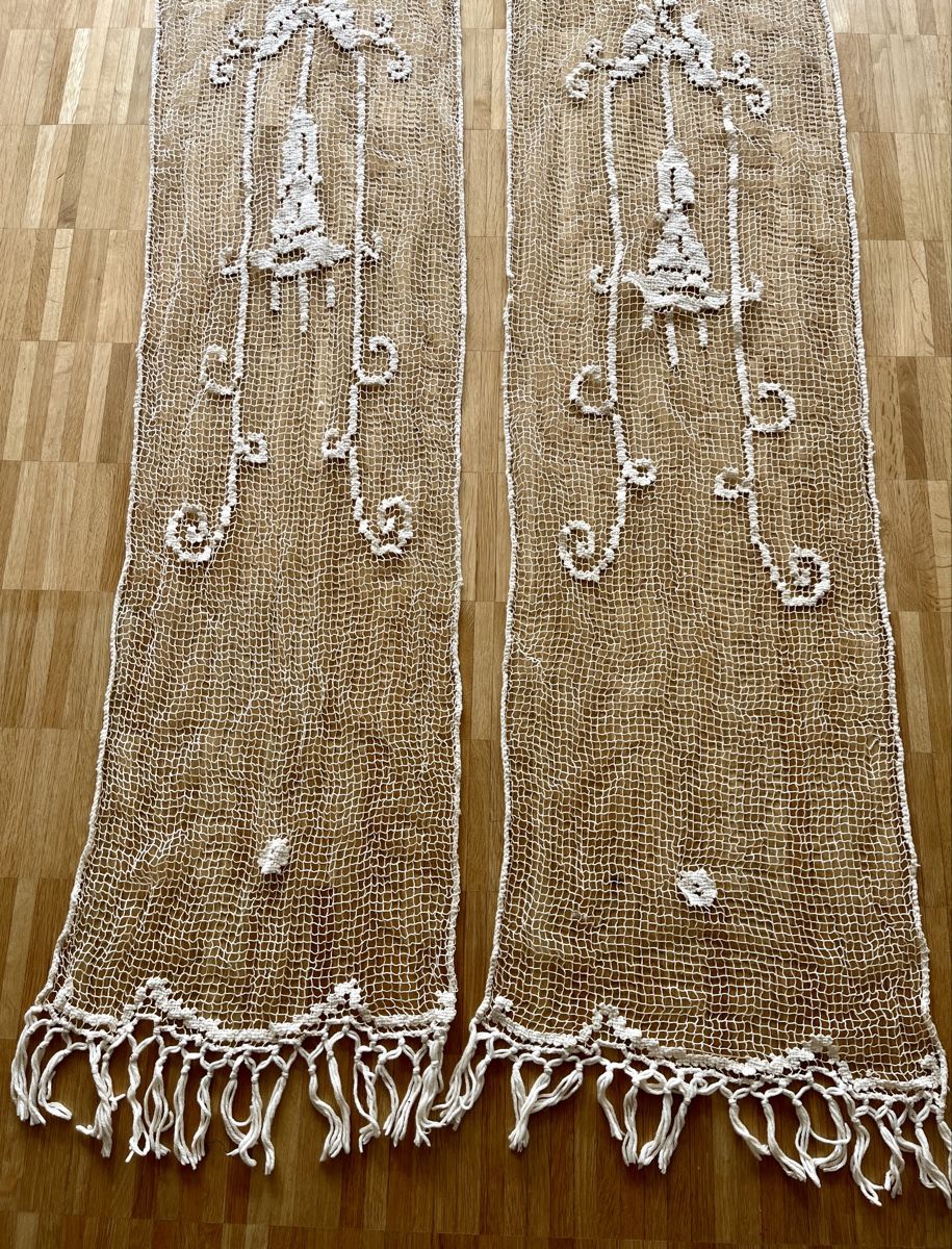 Tende: Vintage Vorhänge, Handarbeit aus 1920 – Usato da St. Gallen venduto da reg_f8h8 1