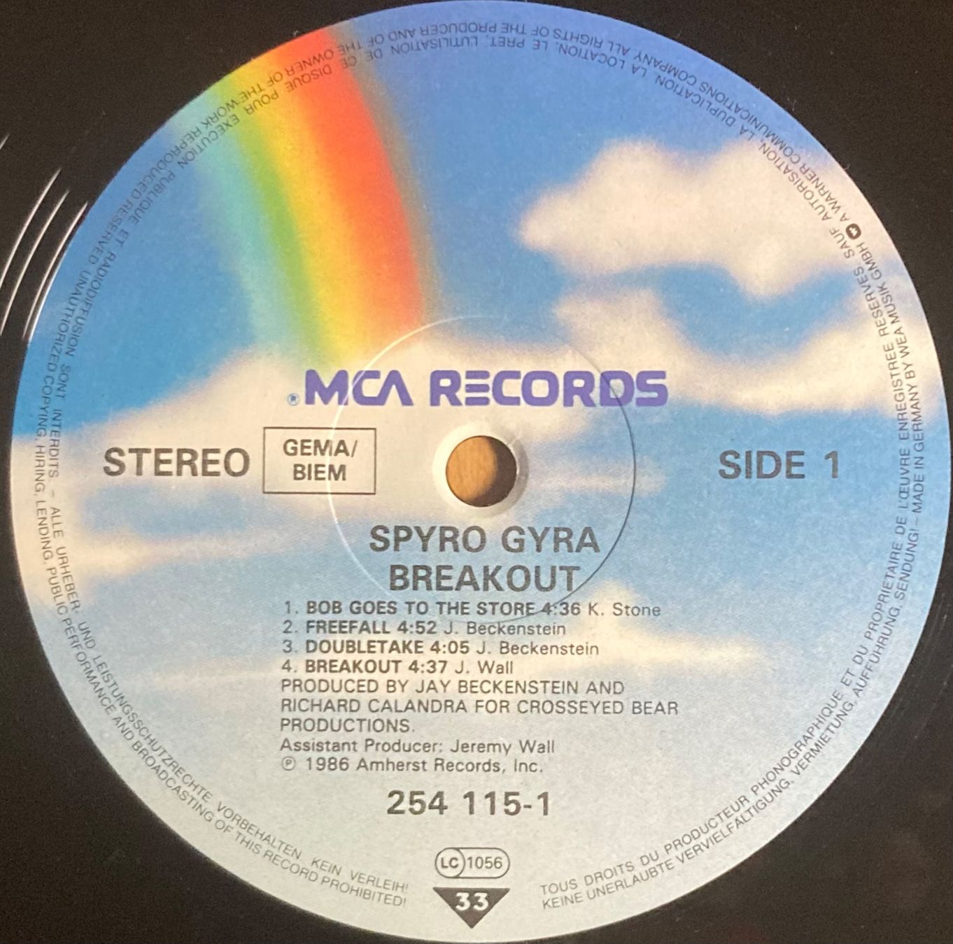 Dischi in vinile: SPYRO GYRA - BREAKOUT – Usato da Poliez-Pittet venduto da Newtown-Records 2