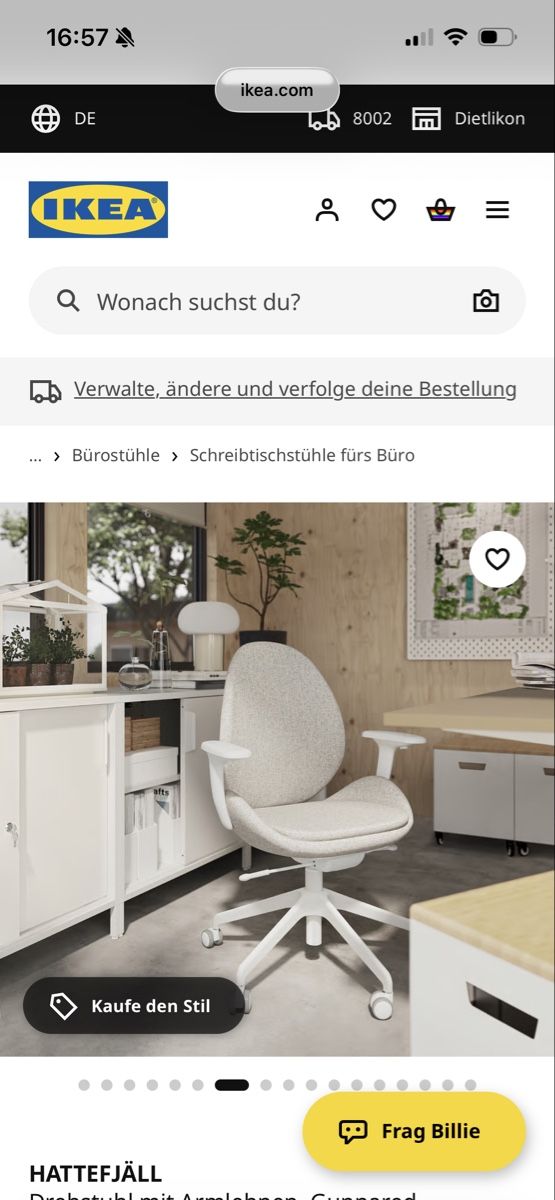Ikea Sedie: Office chair Hattefjal – Nuovo (secondo la descrizione) da Zürich venduto da mar_8gz2 4