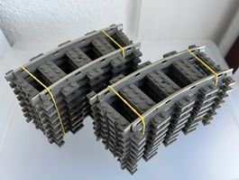 LEGO 9v Schienen Gebogen 16 stk.