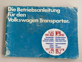 VW Transporter Betriebsanleitung (1980)