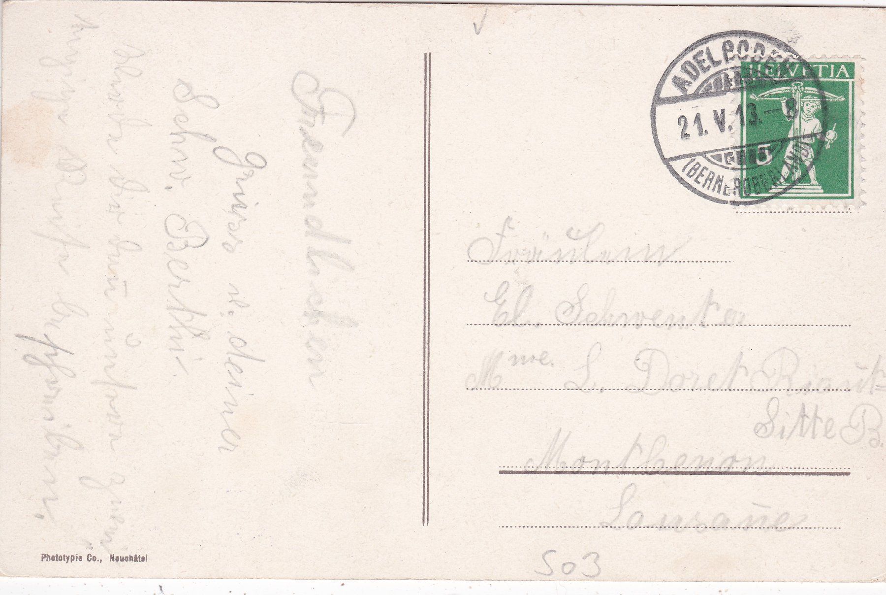 Cartoline postali: Engstligenfall bei Adelboden 1913 – Usato da Herisau venduto da Lisegrat2008 1