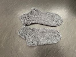 Handgestrickte Kinder - Socken Gr.34/35 Fusslänge 18,5 cm