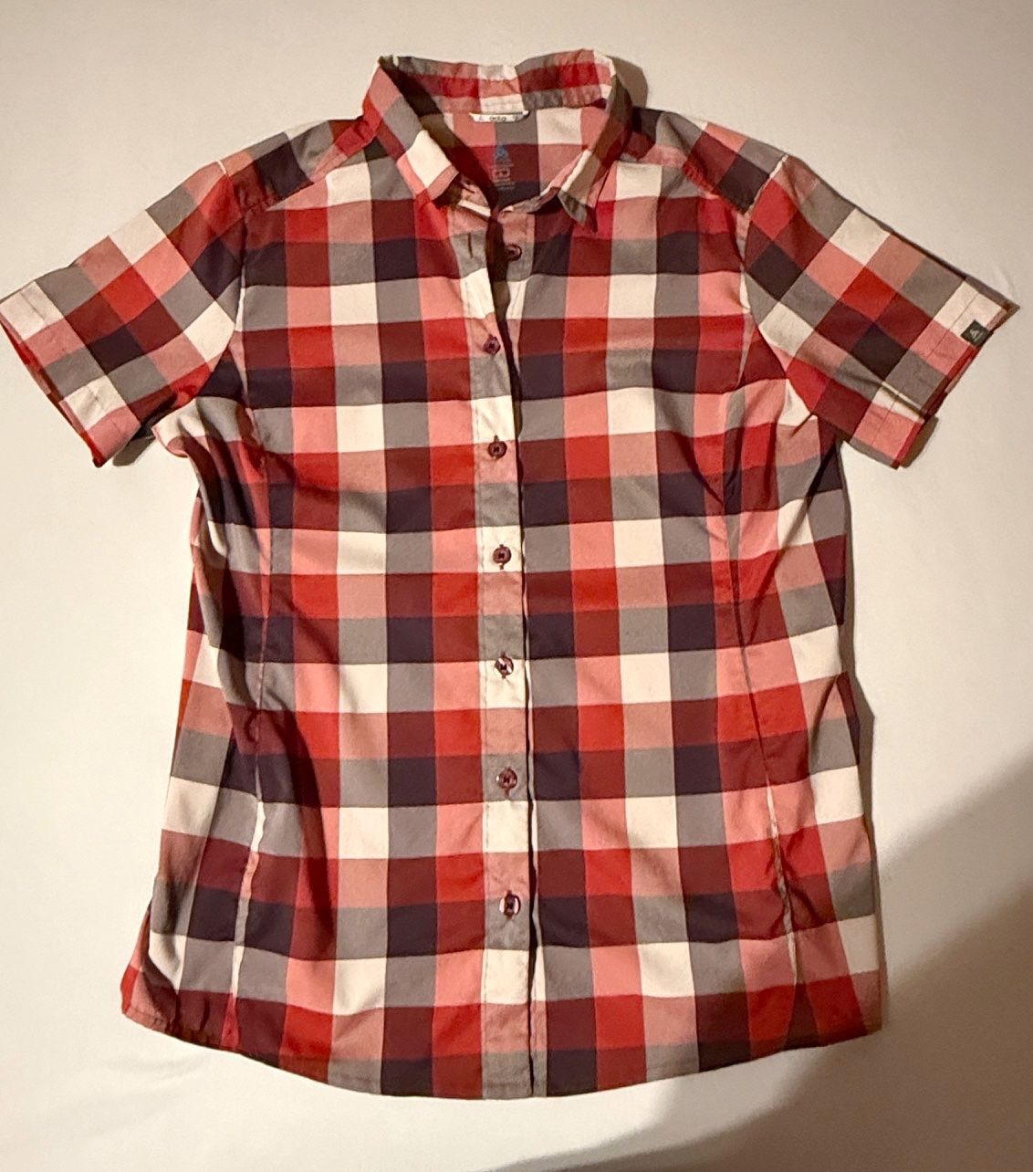 Odlo Camicette: Bluse von Odlo - rot kariert – Usato da Samedan venduto da Gischpel25