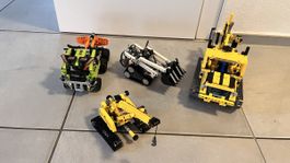 Lego Technics Raupenlader, Buggy, Raupenkran, Bulldozer