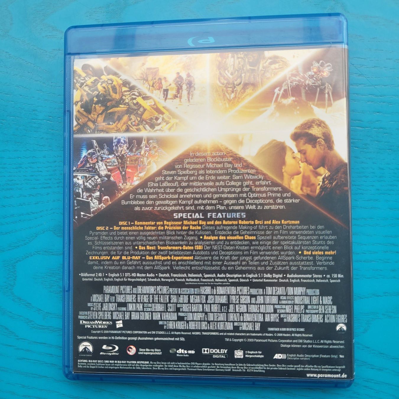 Tutti i DVDs: Transformers 2 - Die Rache - Blu-ray - Special Edition! – Usato da SCHÜBELBACH venduto da CoKaHa 1