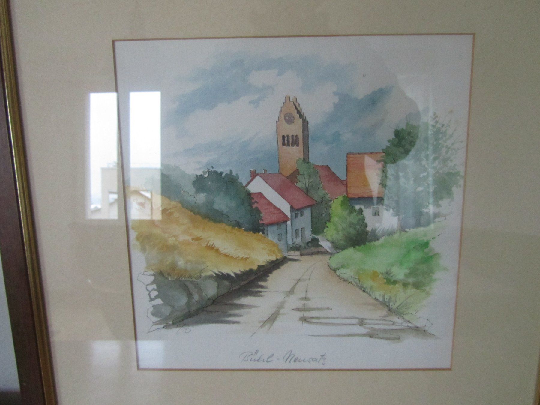 Dipinti: Aquarell  -  Bühl - Neusatz  -  Monogrammiert – Usato da Seengen venduto da mikelele 3