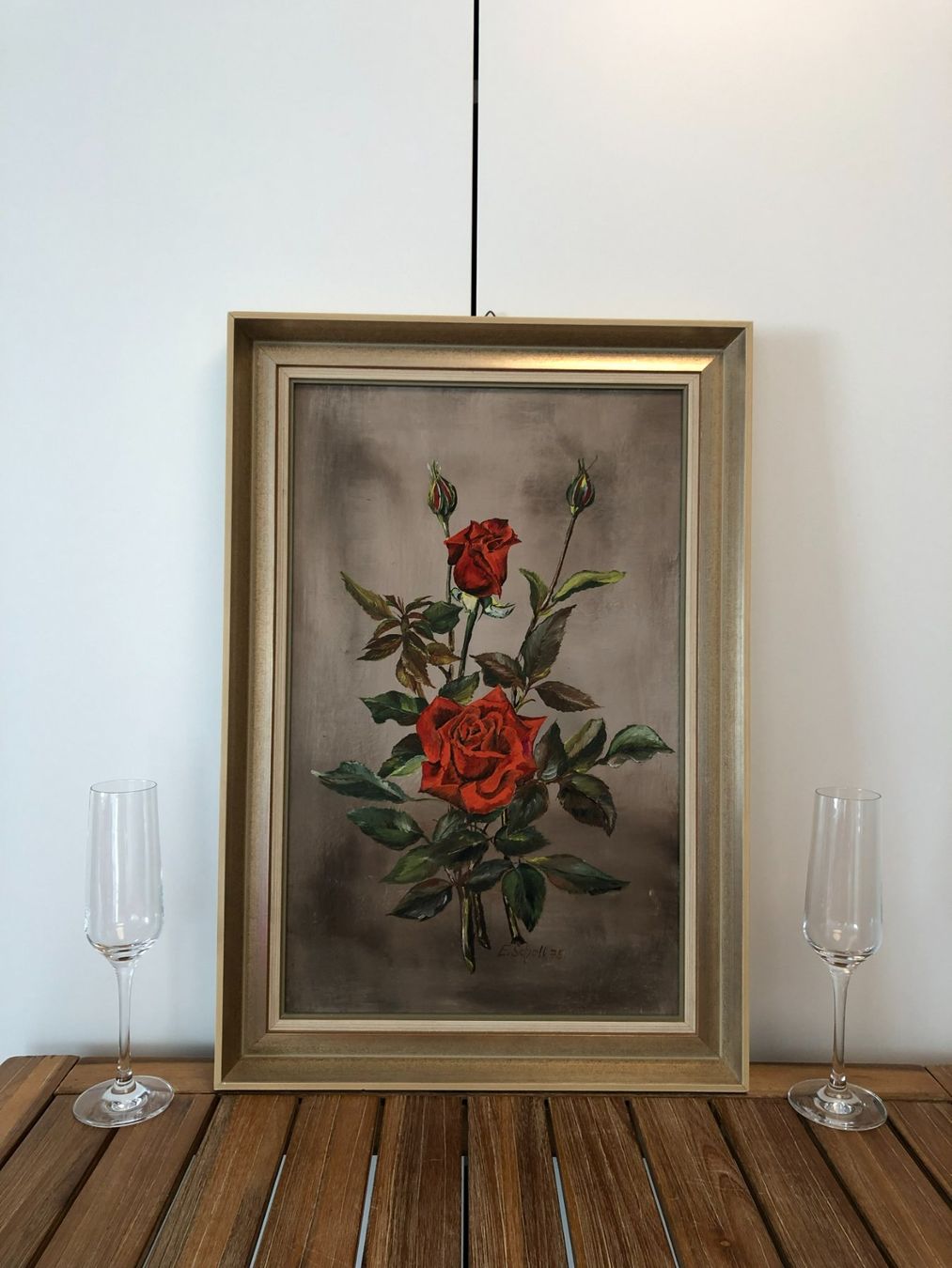Dipinti: Öl Gemälde hübsches Rosenstillleben – Usato da Ottenbach venduto da TimelessEmotions. 2