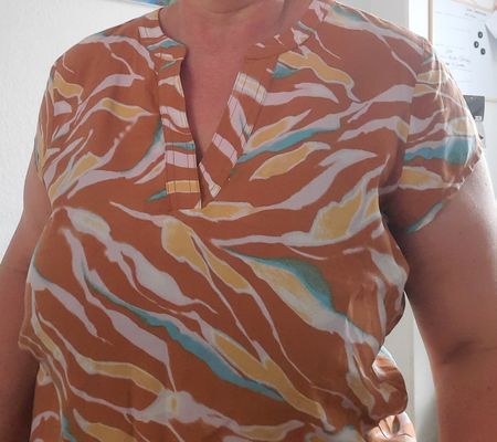 Tom Tailor Bluse Gr 36 Sommer-Muster ☀️ Top Zustand!