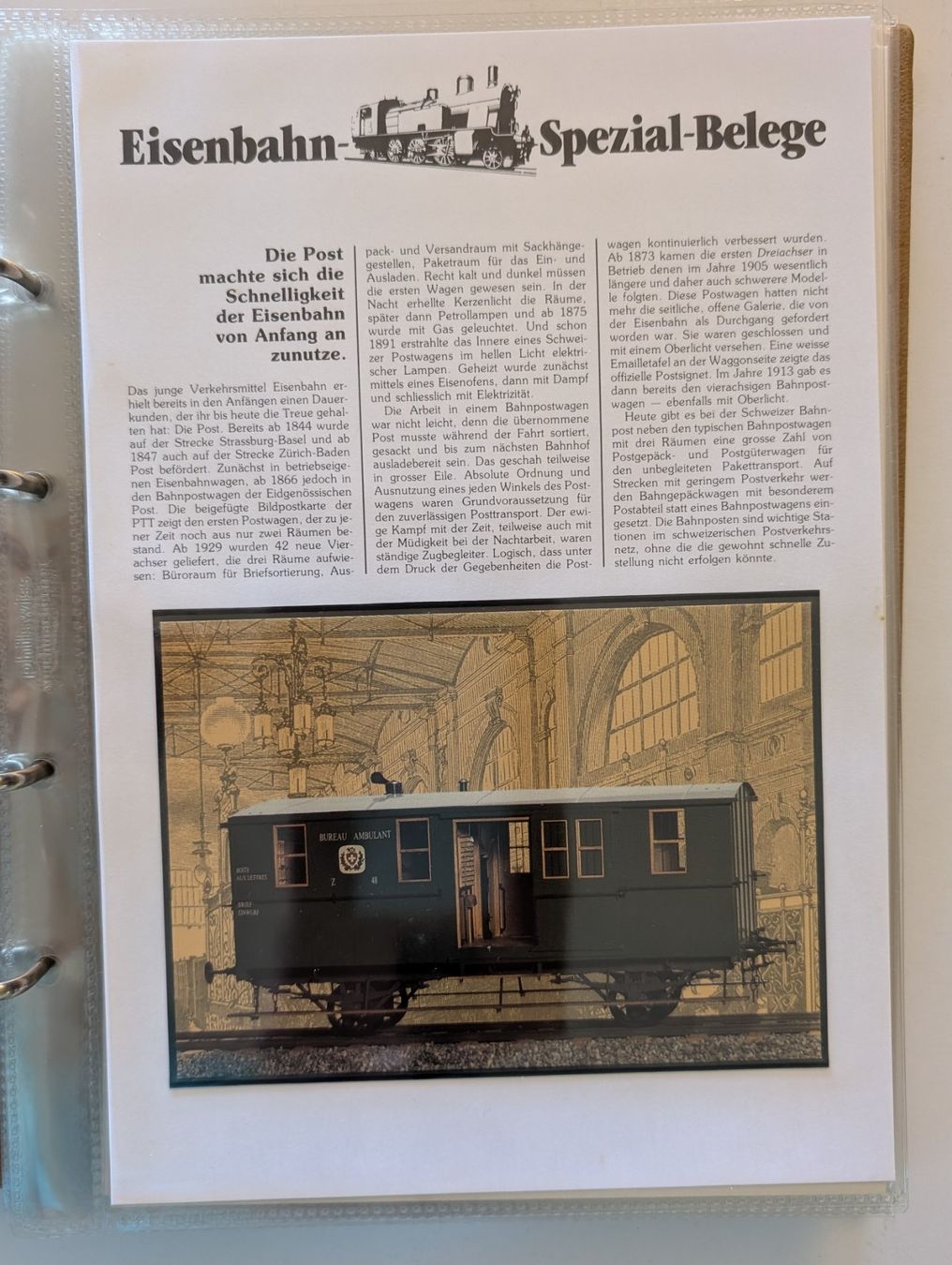 Tutti i francobolli: Briefmarken Luxus Sammlung Eisenbahn Schweiz und Internation – Usato da Steinmaur venduto da compura49 4