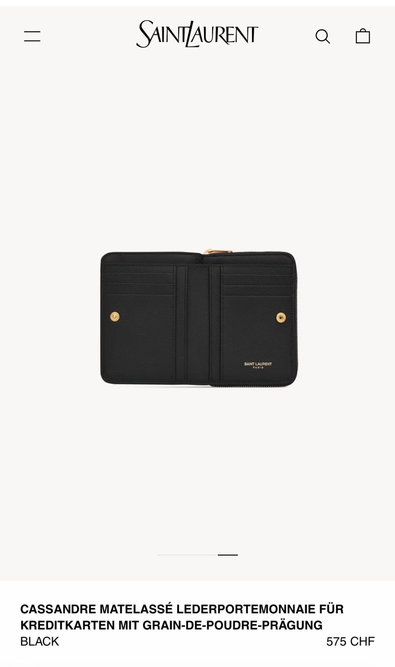 Saint Laurent Portamonete: Saint Laurent Portemonnaie Cassandre – Nuovo (secondo la descrizione) da wallisellen venduto da Niccii 6