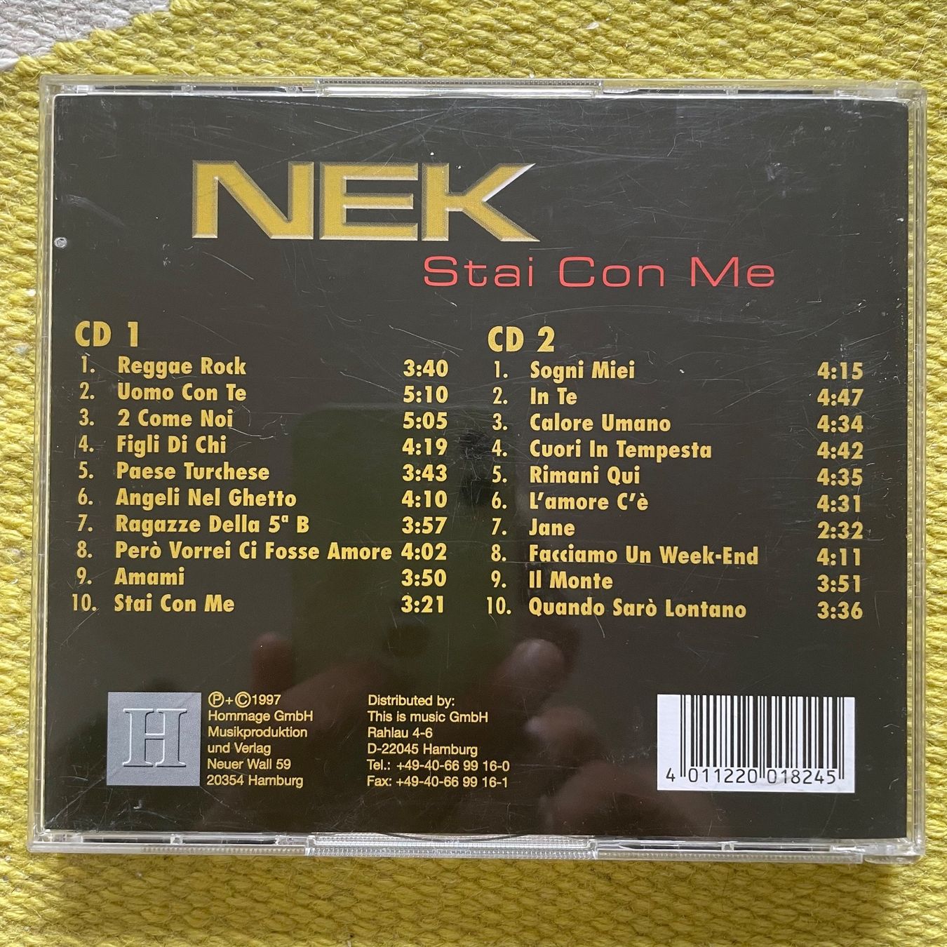 CD: NEK-2CD STAI CON ME – Usato da Rorschacherberg venduto da CD-Roli 1