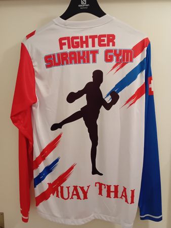 SURAKIT GYM MUAY THAI BOXEN RASHGUARD SHIRT HERREN MMA NEU L