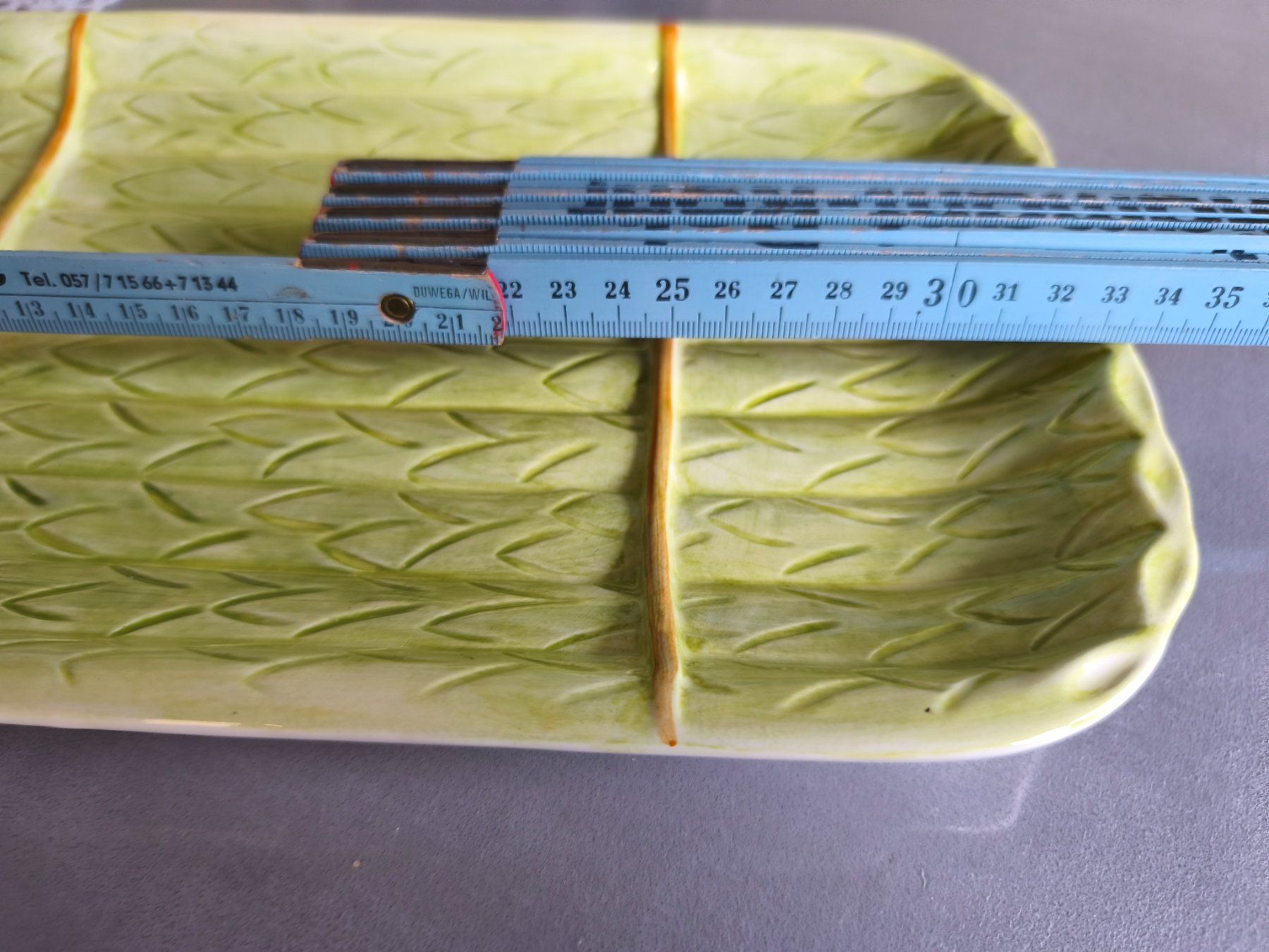 Servierplatten: Spargel Platte Keramik – Gebraucht aus Zürich von Jul69 3
